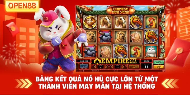 Bảng kết quả nổ hũ cực lớn từ một thành viên may mắn tại hệ thống